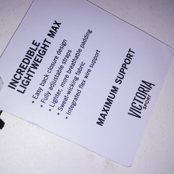 Victoria Secret Sports Bra 30C Black Gray Marl Incredible Lightweight Max Racerb - Picture 4 of 5